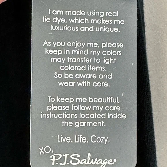 PJ Salvage Drawstring Tie Dye Lounge Sleep Jogger Pants - Black Rust Orange - Picture 7 of 9